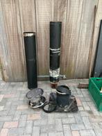 Dubbelwandige pijpen 150, Doe-het-zelf en Verbouw, Buizen en Afvoer, Ophalen of Verzenden, Gebruikt, 2 tot 4 meter, Minder dan 20 mm