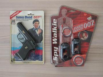 James Bond vintage Wicke pistool, en walkie talkie set