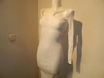 Self Portrait witte stretch jurk openingen hals kabel stof M, Kleding | Dames, Jurken, Maat 38/40 (M), Verzenden, Wit, Nieuw