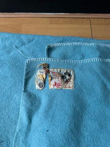 Blauwe Aabe Deken - Vintage Stijl beschikbaar voor biedingen