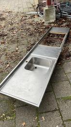 Rvs aanrecht “meesterkeukens” 2.80 m, Huis en Inrichting, Ophalen of Verzenden, Zo goed als nieuw, Minder dan 100 cm