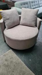 Mooi fauteuils daarin stoel bouclé stof grijs kleur, Huis en Inrichting, Fauteuils, Ophalen, 75 tot 100 cm, Zo goed als nieuw