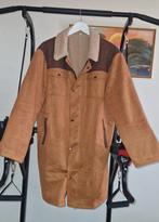 Heren 'lammy coat' bruin/beige/wit zomer jas maat L/XL, Kleding | Heren, Ophalen of Verzenden, Nieuw, Maat 56/58 (XL), Beige