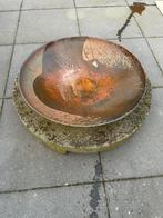Vuurschaal (diameter 58 cm), met stenen onderstel, Tuin en Terras, Vuurkorven, Ophalen, Gebruikt