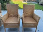 Loyd Loom origineel 4 eetkamerstoelen, Huis en Inrichting, Ophalen, Gebruikt, Bruin, Vier