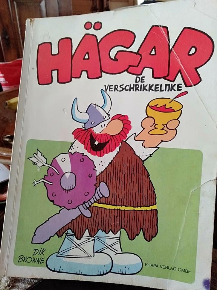 Hägar de verschrikkelijke. Deel 1. 1977 Dik en Chris Browne, Boeken, Stripboeken, Gelezen, Eén stripboek, Ophalen