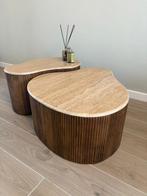Eleonora organische Salontafel Mari Travertin - Uniek Design, Overige materialen, Gebruikt, 100 tot 150 cm, Overige vormen