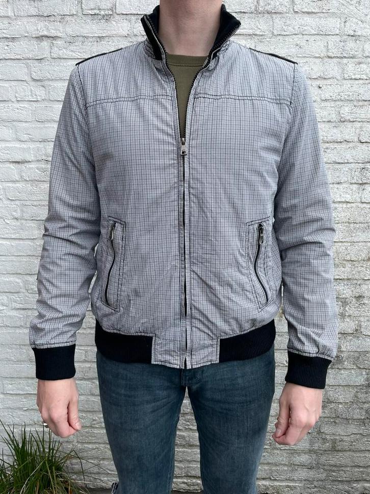 Springfield heren lente/tussenjas/zomerjas Large mini ruit, Kleding | Heren, Jassen | Zomer, Gedragen, Maat 52/54 (L), Ophalen of Verzenden