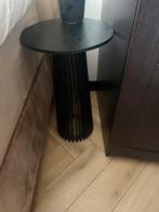 Bijzettafel zwart, 45 tot 60 cm, Minder dan 55 cm, Rond, Ophalen of Verzenden