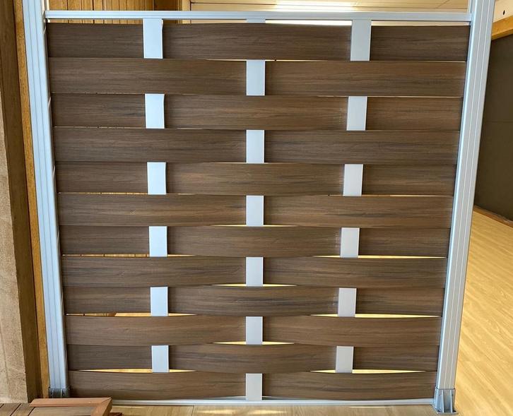 Moderne Composiet Schutting Lamellen Teak 180x180 - OP=OP!, Tuin en Terras, Tuinschermen, Nieuw, Composiet, 150 tot 200 cm, 200 cm of meer