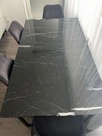 Eettafel marmer (echt marmer!) 160 x 90 cm, Huis en Inrichting, Complete eetkamers, Ophalen, Zo goed als nieuw, Marmer, 4 tot 6 stoelen