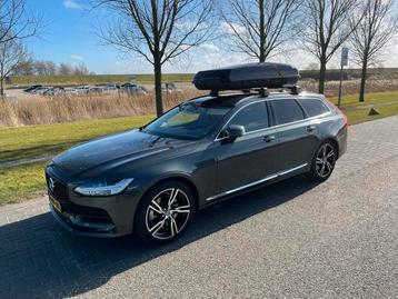 Volvo dakdragers V90 / XC60 inclusief Hapro dakkoffer. beschikbaar voor biedingen