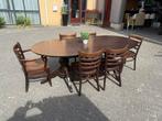 Ovale tafel stamtafel 220x100 cm eettafel retro bar kroeg, 100 tot 150 cm, Cafe bar kroeg retro vintage mancave kantine, 200 cm of meer