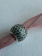 Pandora bedel net zirkonia steentjes, Gebruikt, Pandora, Ophalen of Verzenden, 1 bedel