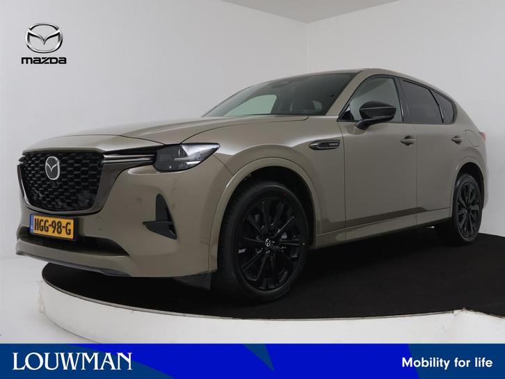 Mazda CX-60 2.5 e-SkyActiv PHEV Homura Plus | Elektrisch gla, Auto's, Mazda, Bedrijf, Te koop, CX-60, 360° camera, 4x4, ABS, Achteruitrijcamera