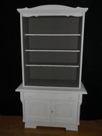 Kast gerestyled in krijtverf en licht doorgeschuurd, Ophalen, Gebruikt, Eikenhout, 50 tot 100 cm