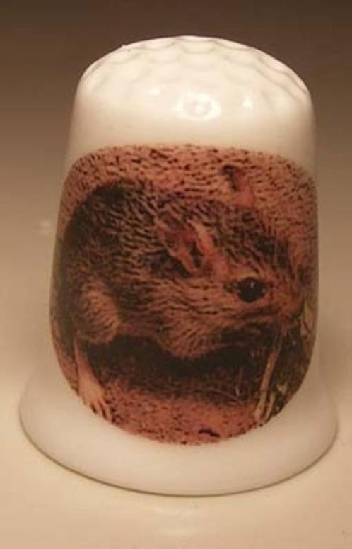 Muis opdruk vingerhoedje, Verzamelen, Vingerhoedjes, Nieuw, Nederland, Porselein, Ophalen of Verzenden