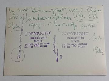 Vintage Foto Barbara Blair(Chicago 1947) expo  jaren 70  beschikbaar voor biedingen