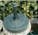 Parasolvoet,Antraciet,Beton,Kunststof,tuin,wasdroger,parasol, Tuin en Terras, Ophalen, Zo goed als nieuw, Parasolvoet