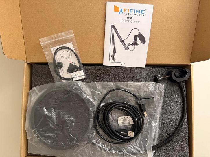 Fifine T669 Podcast Microfoon - Nieuw in Doos!, Muziek en Instrumenten, Microfoons, Nieuw, Studiomicrofoon, Ophalen of Verzenden