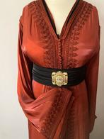 Takchita Organza Bronze Kleur, Maat 38/40 (M), Overige kleuren, Ophalen of Verzenden, Zo goed als nieuw