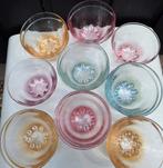 Vintage France gekleurde amuse bowl glaasjes schaaltjes, Ophalen of Verzenden