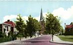 Dinxperlo, Raadhuisstraat met N.H. Kerk - ongelopen, Verzamelen, Ansichtkaarten | Nederland, Ophalen of Verzenden, 1920 tot 1940
