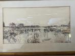 Aquarel Ven Ospelse Peel - Lies Put-van Swaay, Antiek en Kunst, Kunst | Schilderijen | Klassiek, Ophalen