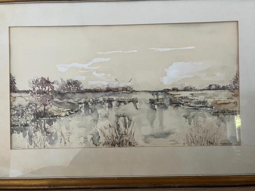 Aquarel Ven Ospelse Peel - Lies Put-van Swaay, Antiek en Kunst, Kunst | Schilderijen | Klassiek, Ophalen