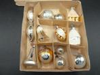 Oude glazen kerstballen in originele doos., Diversen, Kerst, Ophalen of Verzenden, Zo goed als nieuw
