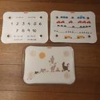 Stokke tafelblad met 3 placemats., Ophalen of Verzenden, Gebruikt, Overige typen