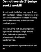 Zzp’er zoekt werkt, Rijbewijs B, 33 - 40 uur, Promotiewerk en Flyering, Freelance of Uitzendbasis