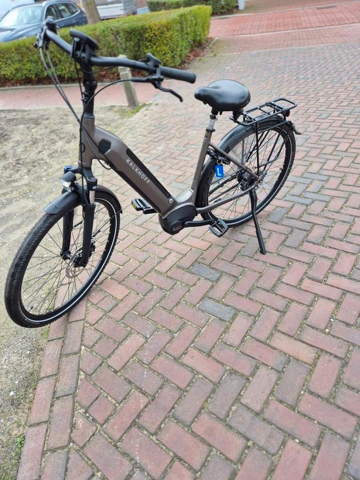 Kalkhoff e-bike 2021, lage km stand, riemaandrijving, Fietsen en Brommers, Elektrische fietsen, Zo goed als nieuw, 47 tot 51 cm
