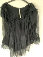 Isla Ibiza blouse, Kleding | Dames, Ophalen of Verzenden, Zo goed als nieuw, Zwart, Lange mouw
