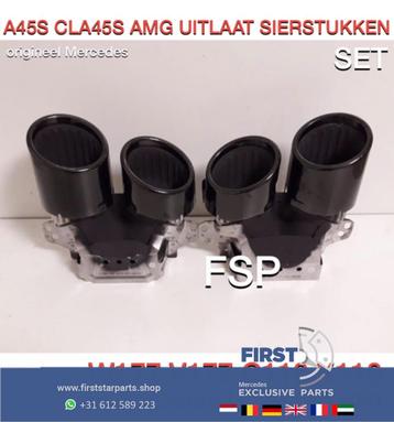 W118 C118 X118 CLA45 S AMG UITLAAT SIERSTUKKEN ZWART origine beschikbaar voor biedingen