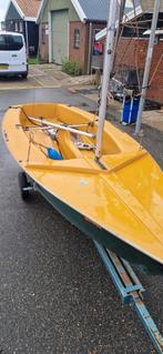 Zeilbootje Sunfish, zef, flying fish, stalen vlet roeiboot, Watersport en Boten, Ophalen, Geen motor, Gebruikt, Overige brandstoffen