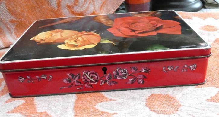 Jacques chocolade bewaardoos/ voorraadblik, Verzamelen, Blikken, Gebruikt, Overige, Overige merken, Ophalen of Verzenden