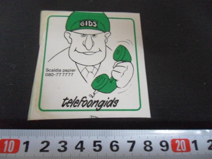 sticker Nijmegen SCALDIA Paper Telefoongids, Hobby en Vrije tijd, Stickers en Plaatjes, Zo goed als nieuw, Sticker, Ophalen