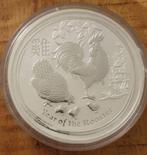 1 Kilo Lunar II Zilvere Munt – Year of the Rooster (2017), Ophalen of Verzenden, Zilver