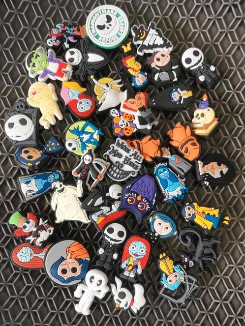 9 : Nightmare before christmas schoenbedels Charms v/d Crocs, Verzamelen, Speldjes, Pins en Buttons, Zo goed als nieuw, Ophalen of Verzenden