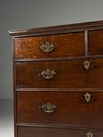 Engelse ladekast antiek 18e eeuw, Ophalen, Eikenhout, 50 tot 100 cm, Zo goed als nieuw