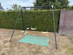 Metalen schommel, kunststof zitjes, Ophalen, Gebruikt, Schommel