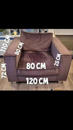 Loveseat Suede Bruin, Ophalen of Verzenden