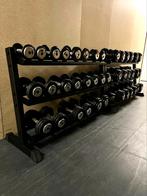 Fitness Dumbells Set Lifemaxx 2-40kg + Dumbell Rekken, Sport en Fitness, Fitnessmaterialen, Ophalen, Zo goed als nieuw, Benen