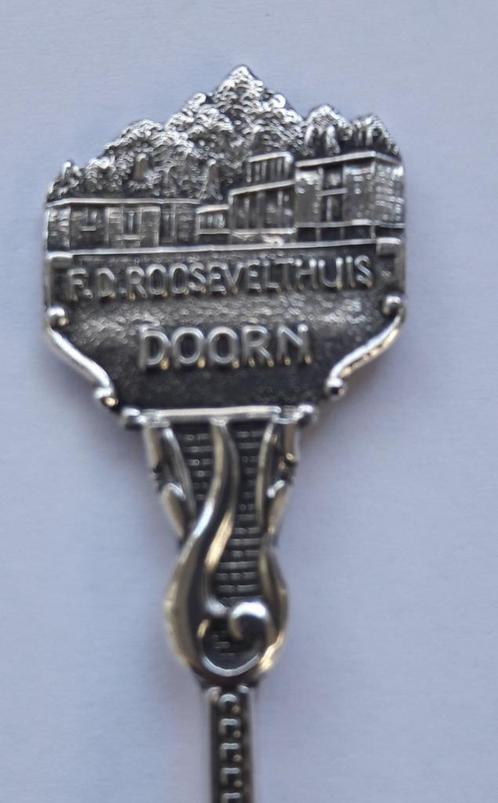 Lepeltje Doorn - Roosevelt huis, Verzamelen, Porselein, Kristal en Bestek, Gebruikt, Bestek, Metaal, Verzenden