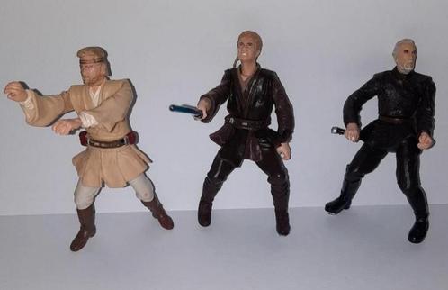 Star Wars Hasbro 2001 figuren Anakin, Obi-Wan & Count Dooku, Verzamelen, Star Wars, Gebruikt, Actiefiguurtje, Ophalen of Verzenden