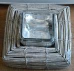 Kaarsenstandaard met riet., Ophalen of Verzenden, Zo goed als nieuw