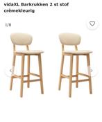 Kruk vidaxl beige half hoog 4x, Huis en Inrichting, Barkrukken, 4 krukken, Ophalen, Nieuw, 30 tot 60 cm