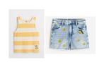 ZGAN H&M Smiley World Set Setje Topje & Short, Mt. 146 – 152, Kinderen en Baby's, Kinderkleding | Maat 146, Meisje, H&M, Nieuw