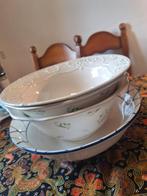 4x grote schalen, Ophalen, Glas, Overige stijlen, Schaal of Schalen